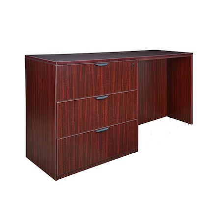 Regency Side Desk SideToSide Lat File Desk, Legacy Stand Up, 23" D X 42" H, 72" W X Melamine Laminate LSLFSD7223MH